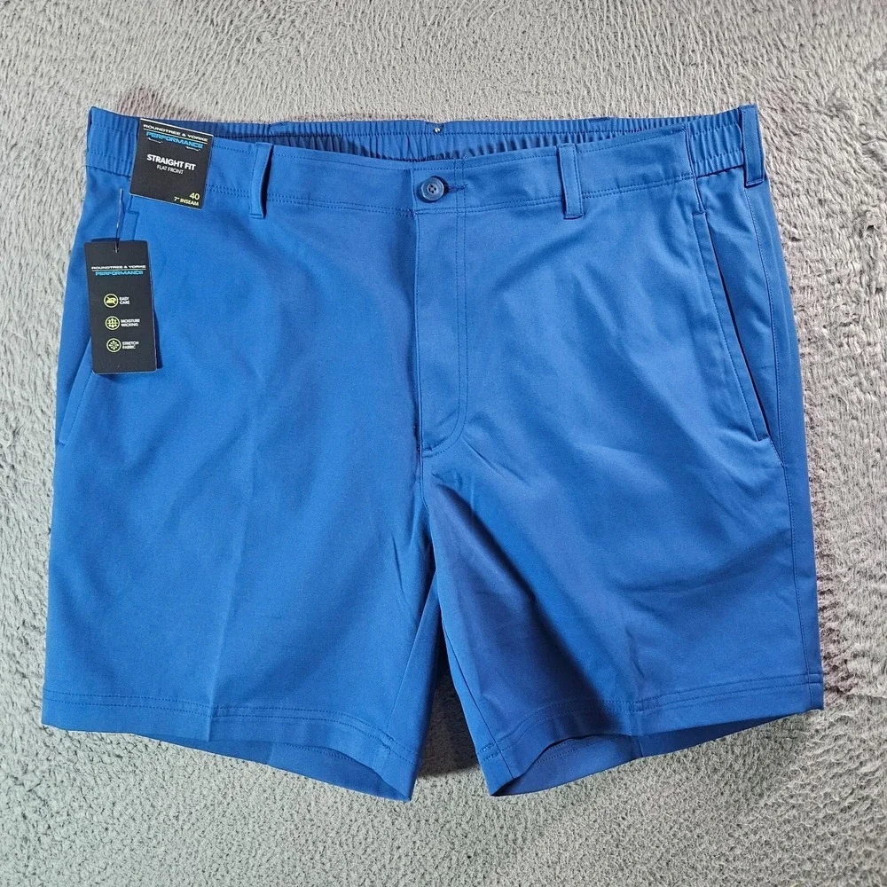 NWT Roundtree & Yorke Performance Shorts Men 40 x 7